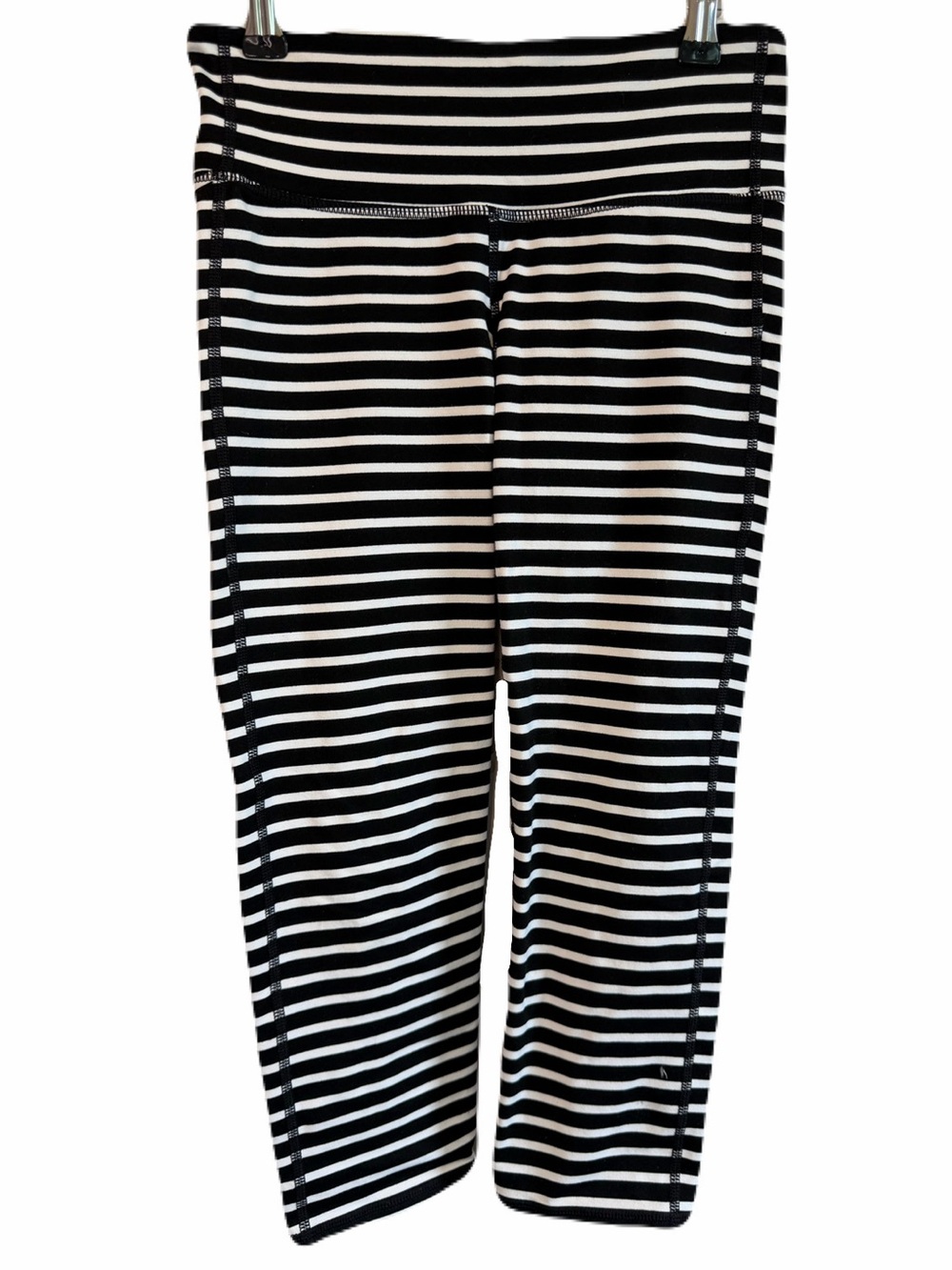Athleta XS Striped Cropped Leggings